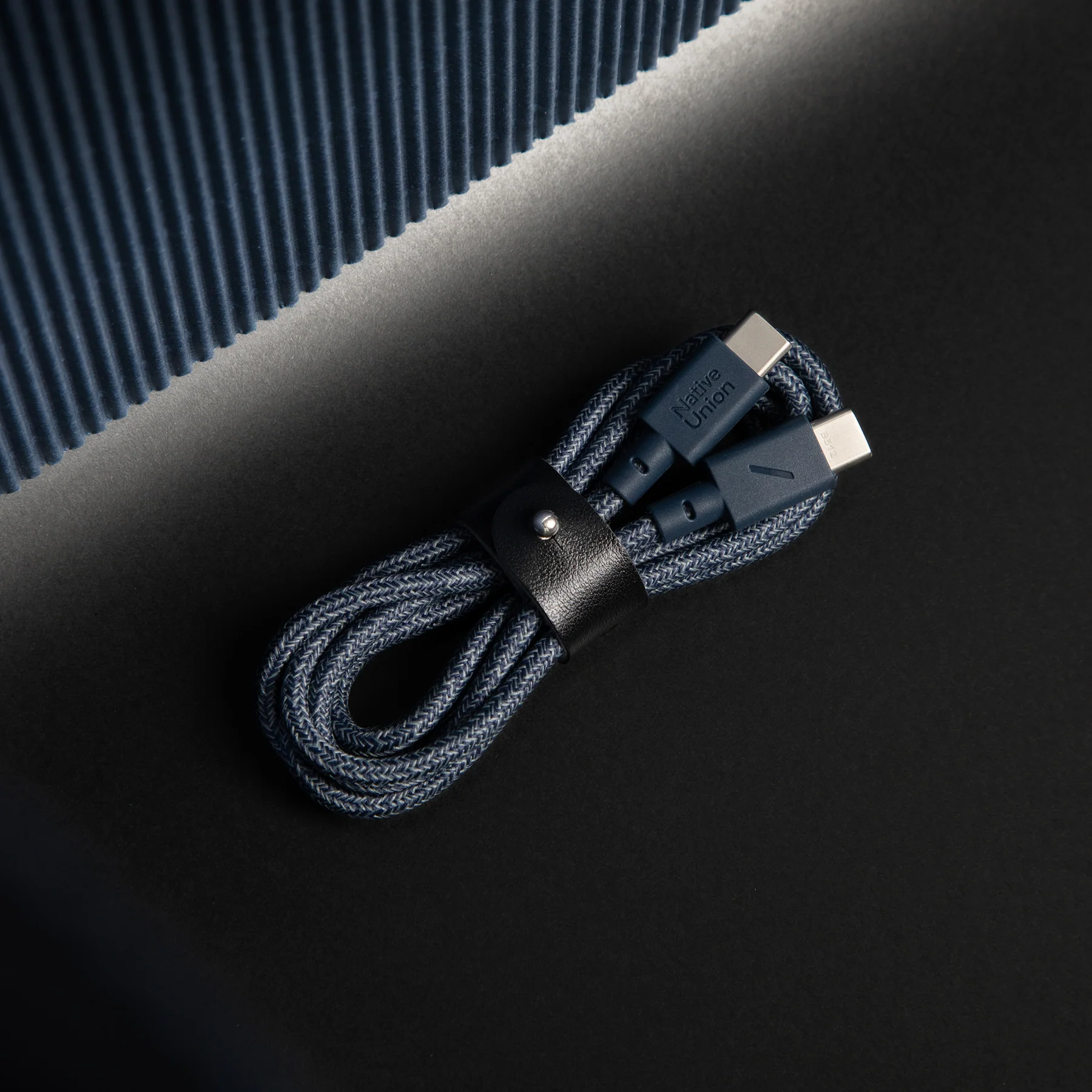Кабель Native Union Belt Cable USB-C to USB-C Navy [1.2 m] (BELT-C-NAV-2-NP)