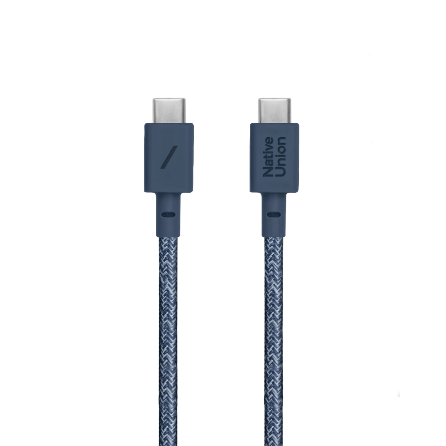 Кабель Native Union Belt Cable USB-C to USB-C Navy [1.2 m] (BELT-C-NAV-2-NP)