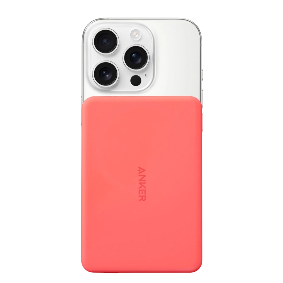 Магнітний павербанк Anker MagGo Power Bank [5K, Slim] - Сoral (HS4W2)