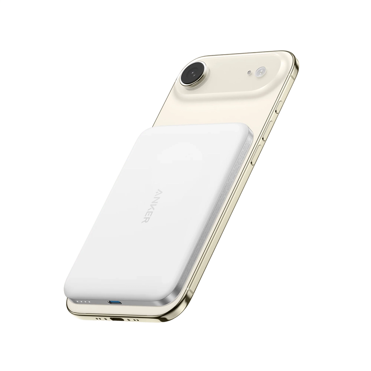 Магнітний павербанк Anker Nano Power Bank [5K, MagGo, Slim, Qi2] - White (A1665W)