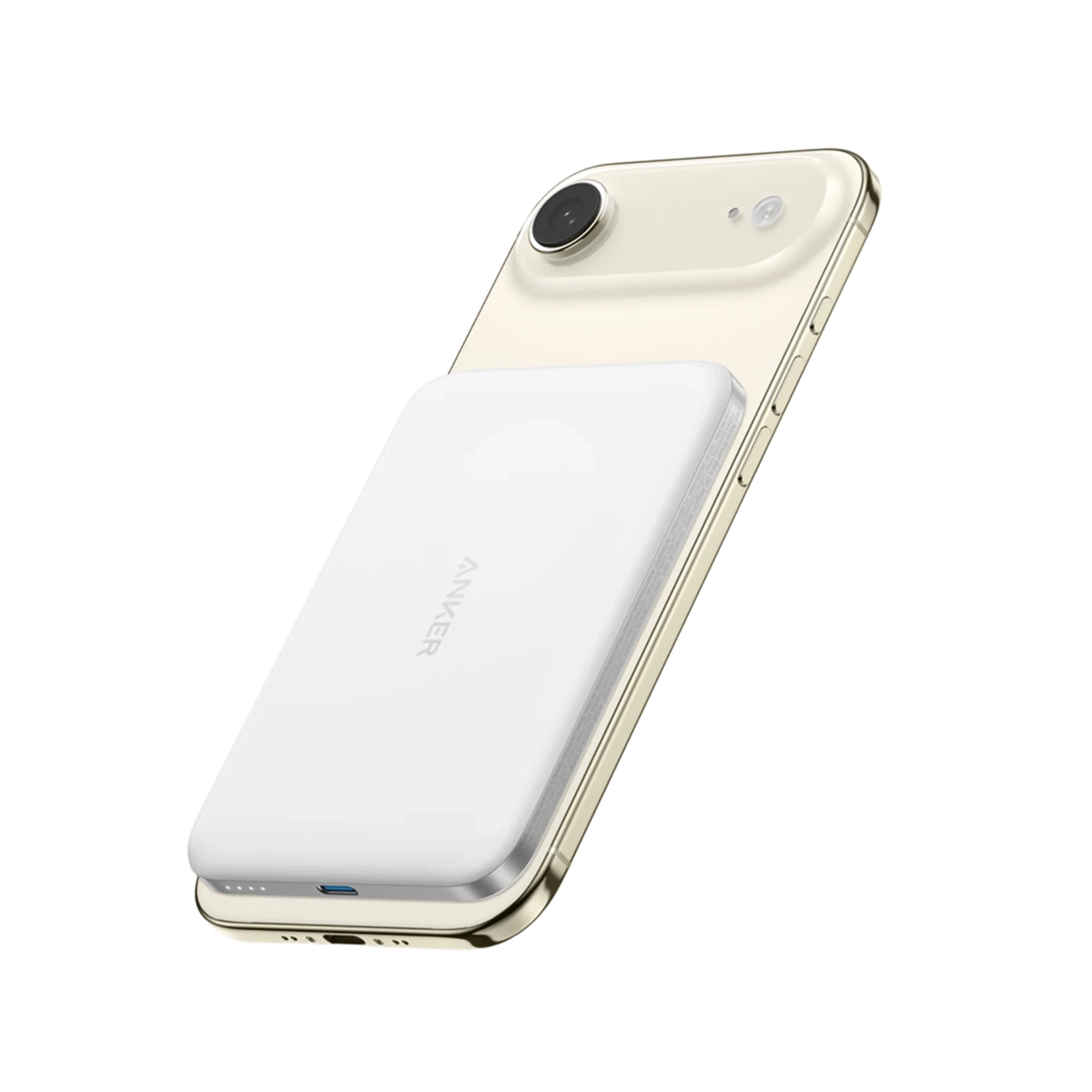Магнітний павербанк Anker Nano Power Bank [5K, MagGo, Slim, Qi2] - White (A1665W)