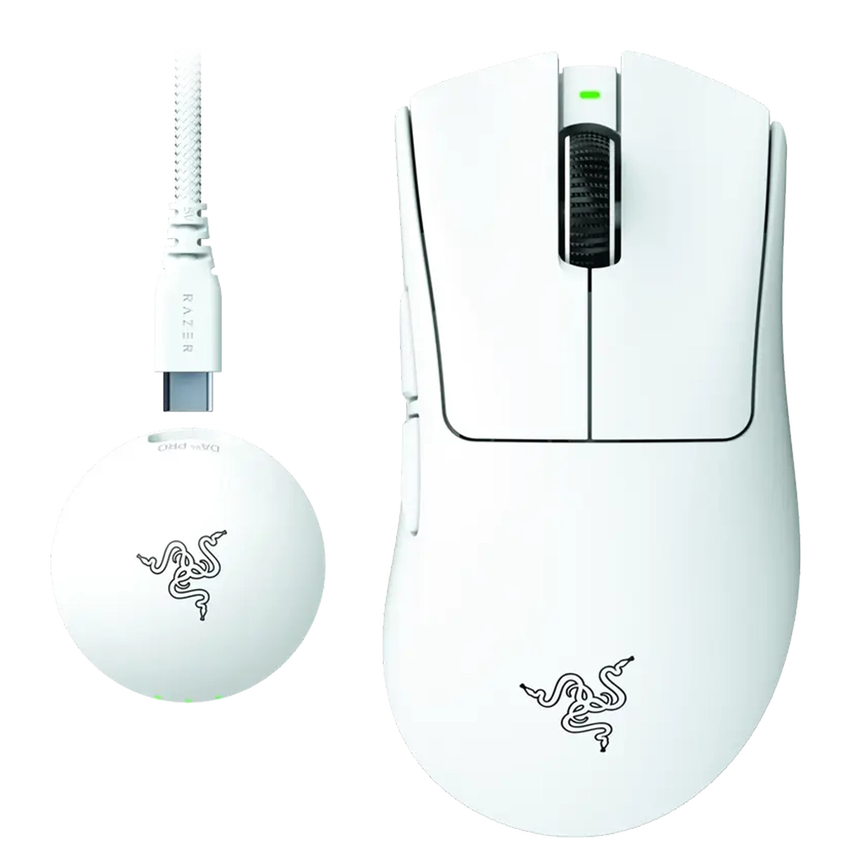 Мышь Razer DeathAdder V4 PRO Ultra-lightweight Ergonomic Wireless Esports Gaming Mouse - White (RZ01-05330200-R3G1)