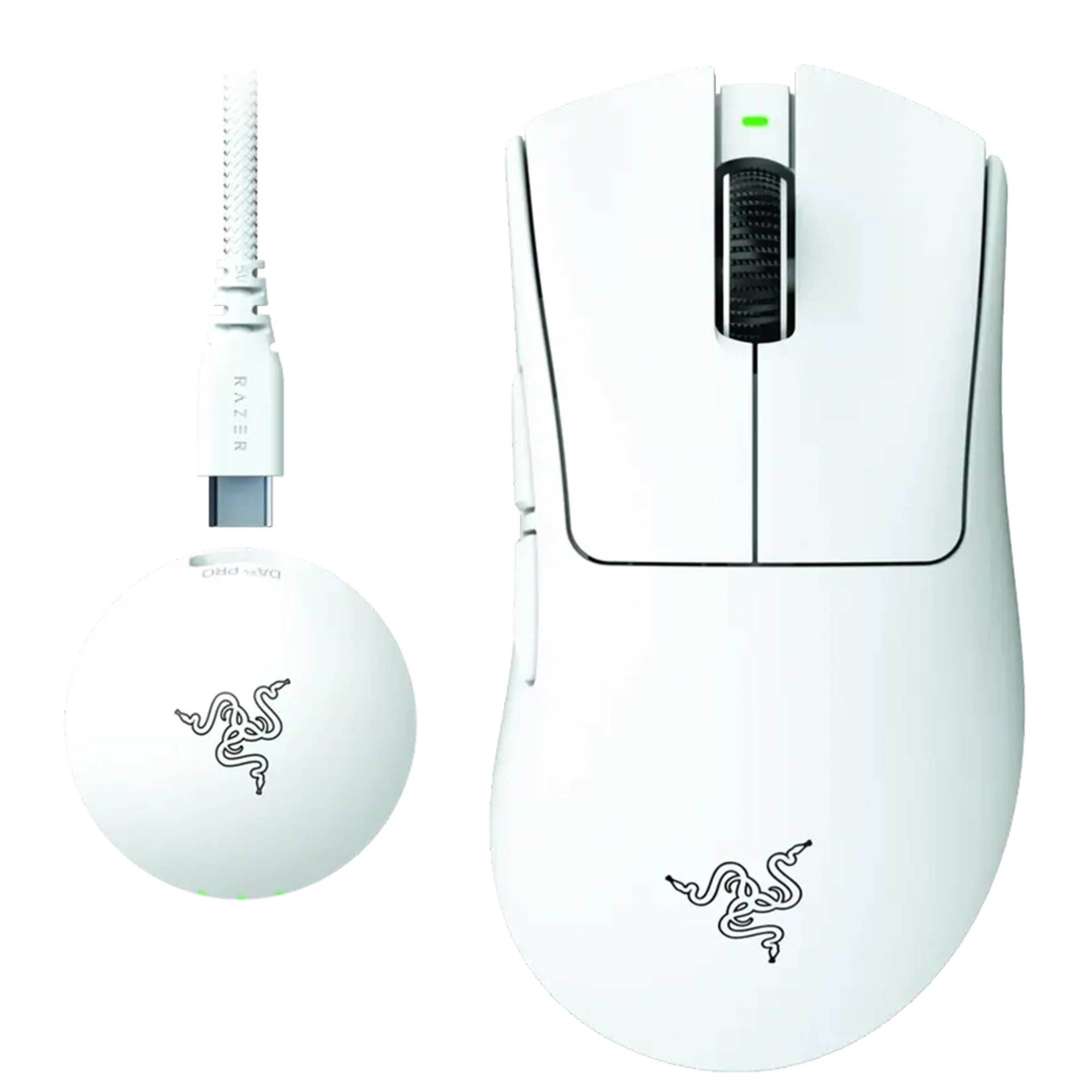Мышь Razer DeathAdder V4 PRO Ultra-lightweight Ergonomic Wireless Esports Gaming Mouse - White (RZ01-05330200-R3G1)