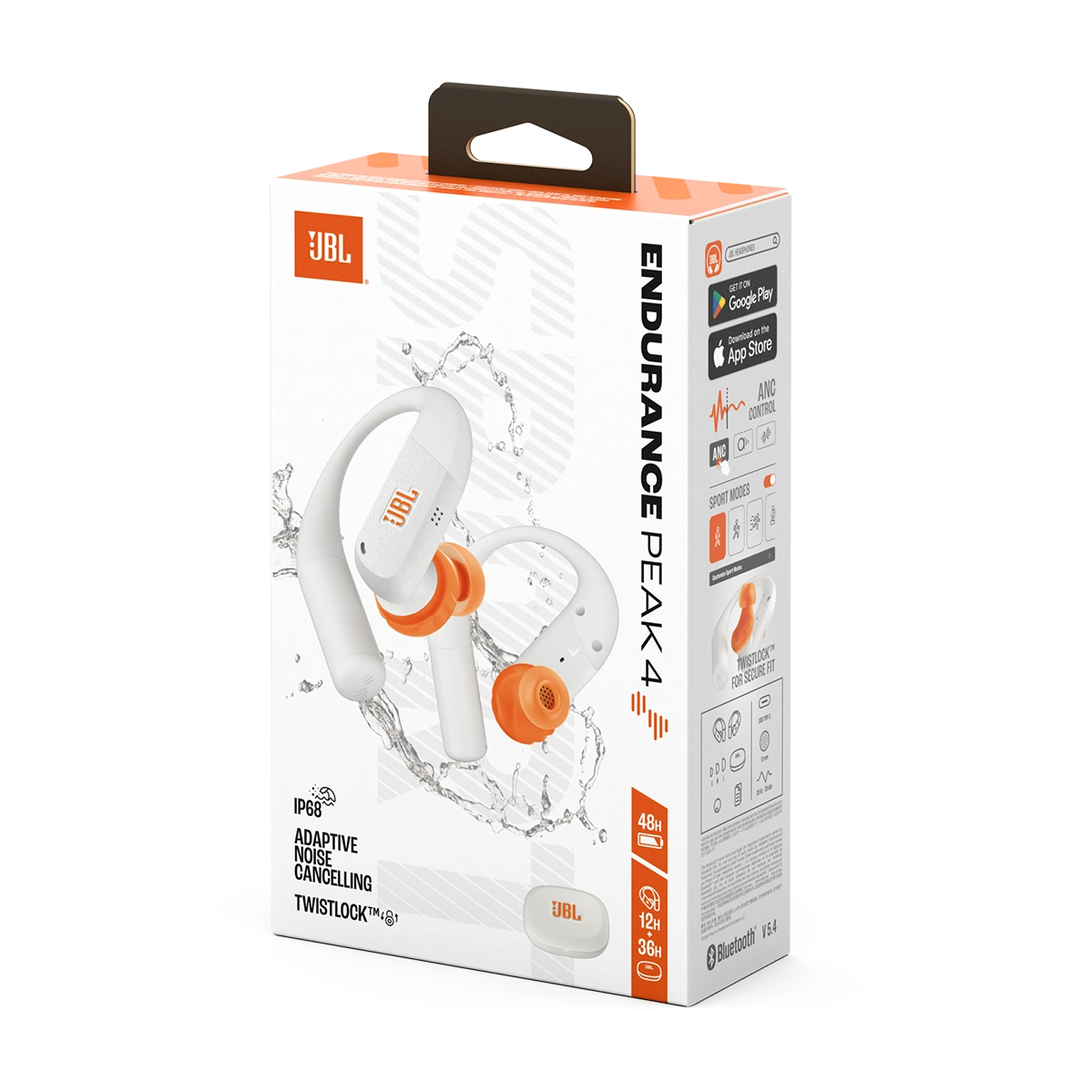 Наушники JBL Endurance Peak 4 - White (JBLENDUPEAK4WHT)