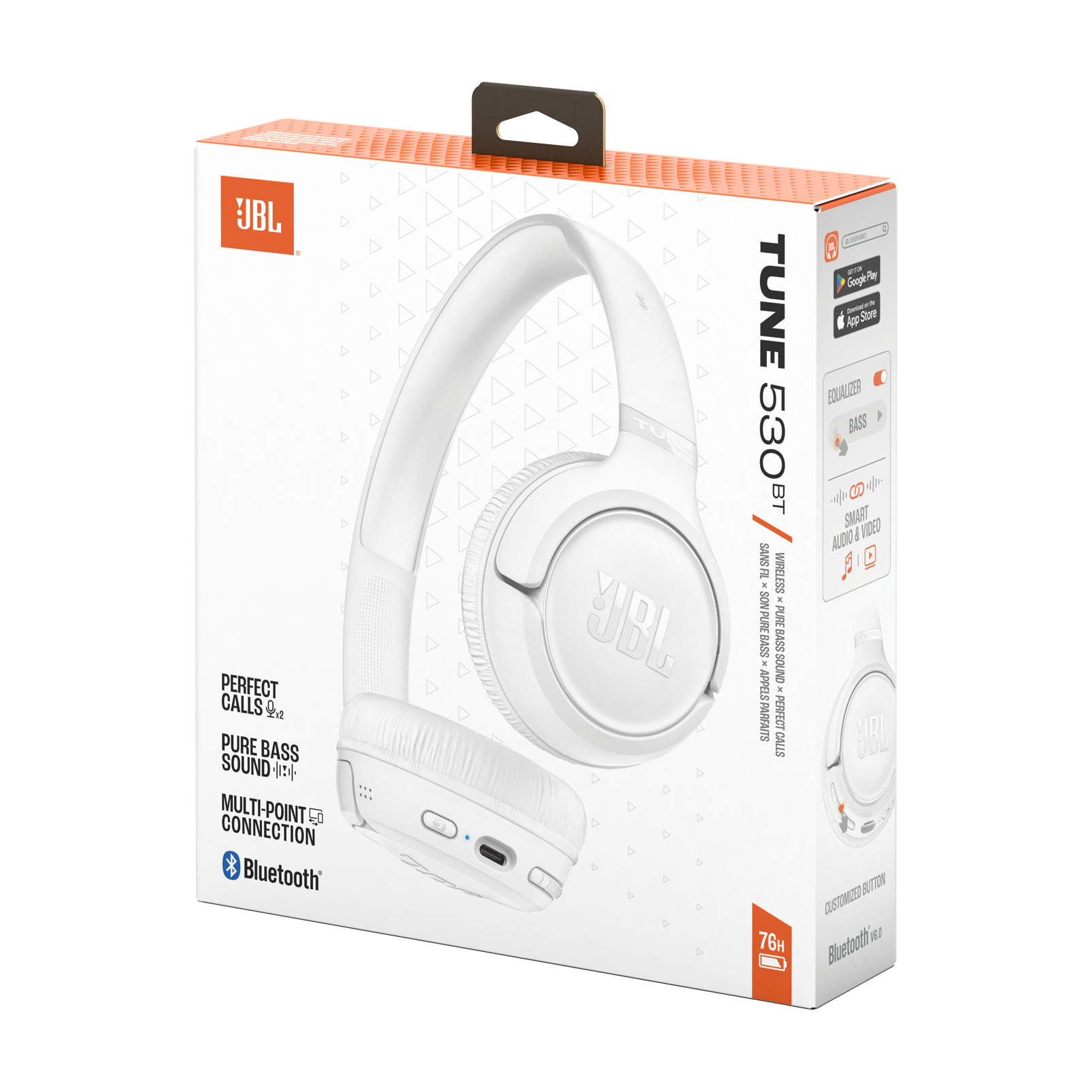 Наушники JBL Tune 530BT - White (JBLT530BTWHTEU)