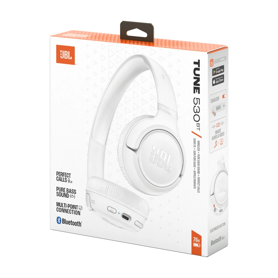 Навушники JBL Tune 530BT - White (JBLT530BTWHTEU)