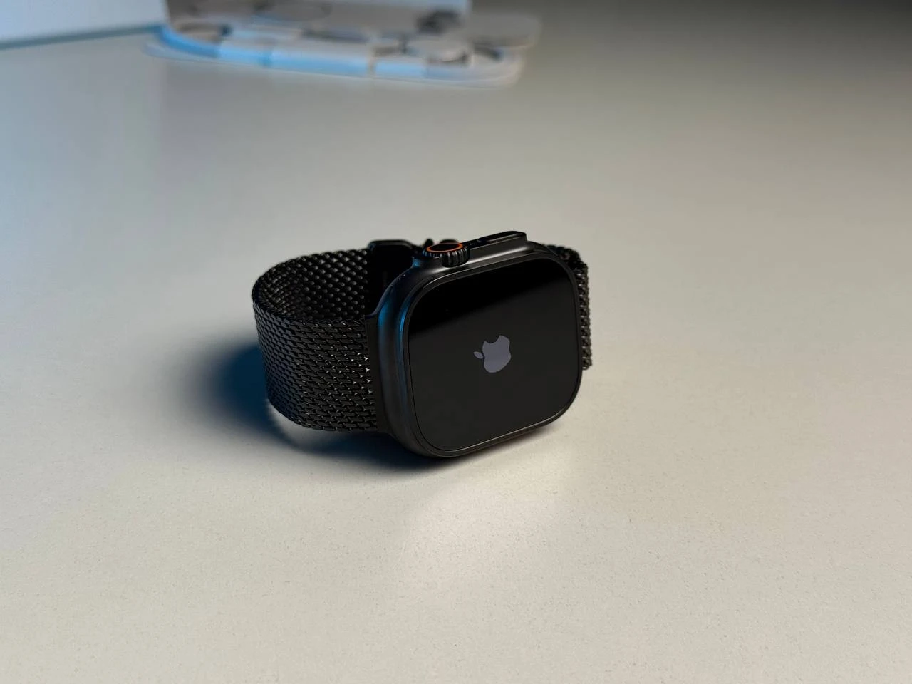 NEW NO BOX Apple Watch Ultra 3 GPS + Cellular 49mm Black Titanium Case with Black Titanium Milanese Loop - Medium (MF1Q4) - Стан: ідеальний | Акумулятор: 100% | Комплектація: повний, без коробки | Гарантія: 12 міс.