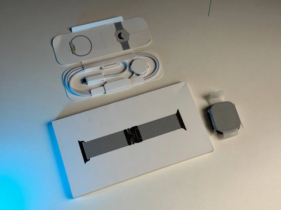 NEW NO BOX Apple Watch Ultra 3 GPS + Cellular 49mm Black Titanium Case with Black Titanium Milanese Loop - Medium (MF1Q4) - Состояние: идеальное | Аккумулятор: 100% | Комплектация: полный, без коробки | Гарантия: 12 мес.