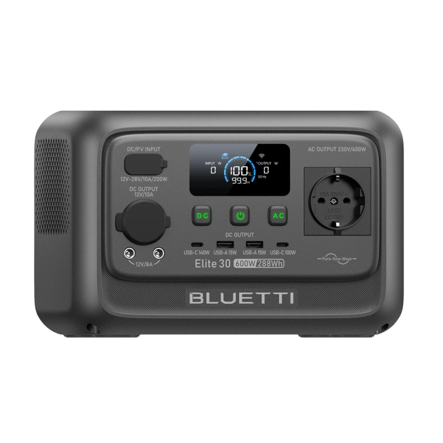 Портативна зарядна станція BLUETTI Elite 30 V2 | 600W 288Wh (P-EL30V2-EU-GY-BL-010)