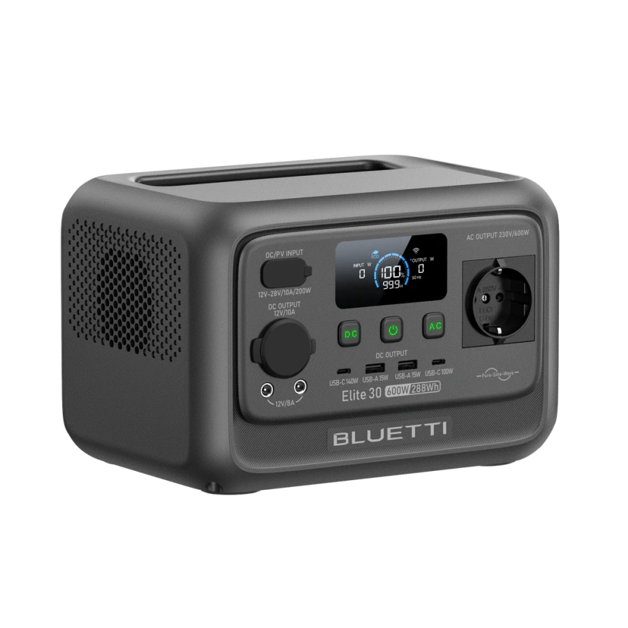 Портативна зарядна станція BLUETTI Elite 30 V2 | 600W 288Wh (P-EL30V2-EU-GY-BL-010)