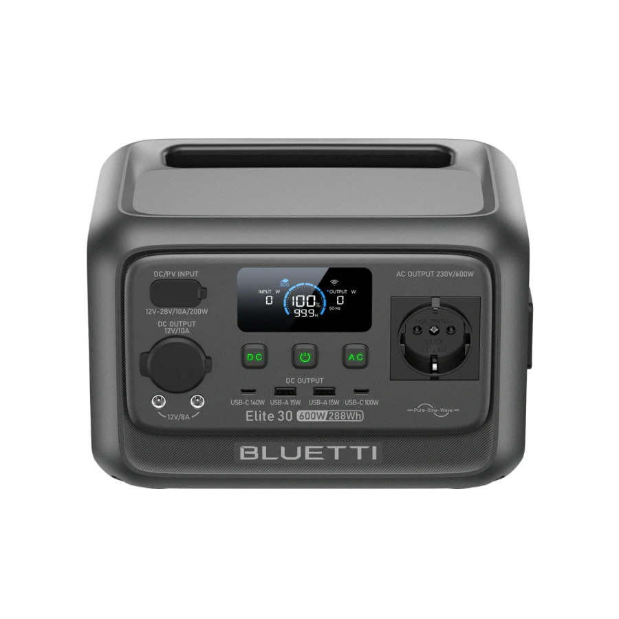 Портативна зарядна станція BLUETTI Elite 30 V2 | 600W 288Wh (P-EL30V2-EU-GY-BL-010)