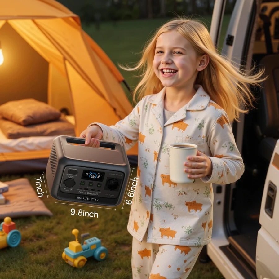 Портативна зарядна станція BLUETTI Elite 30 V2 | 600W 288Wh (P-EL30V2-EU-GY-BL-010)
