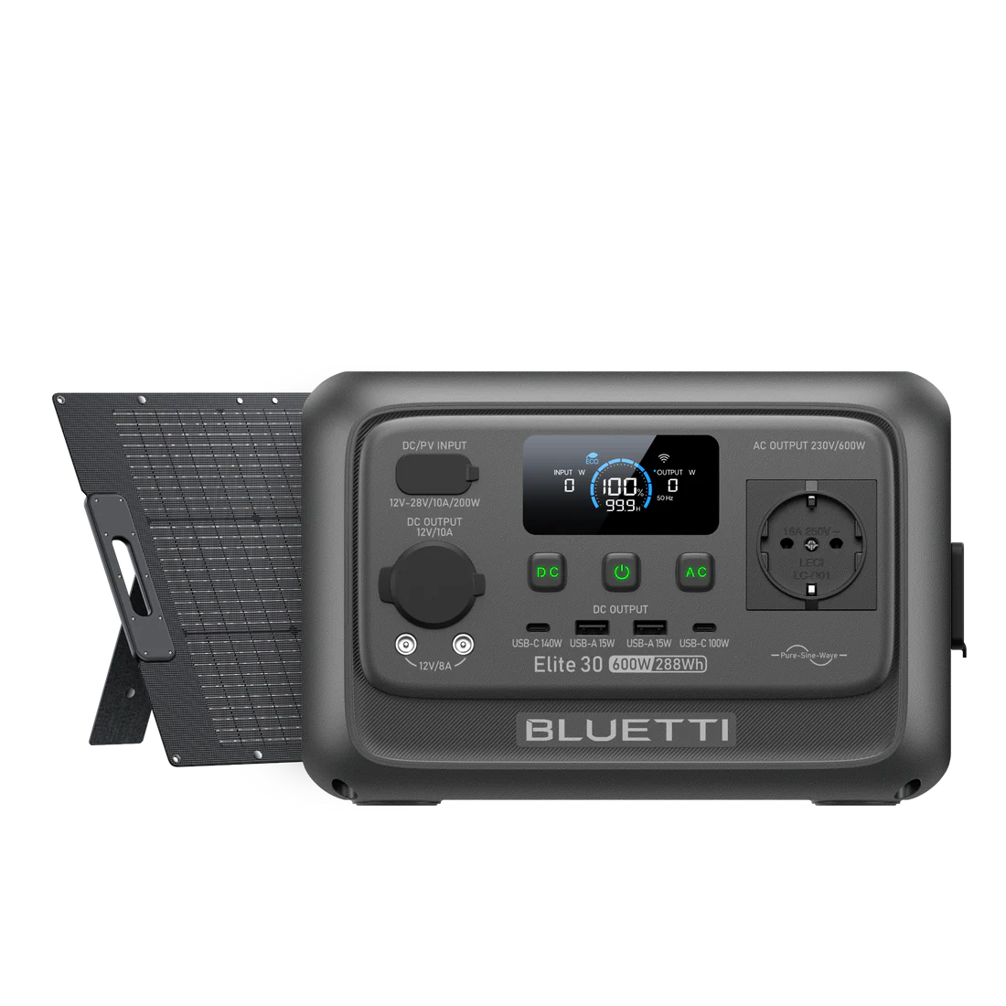 Портативная зарядная станция BLUETTI Elite 30 V2 | 600W 288Wh (P-EL30V2-EU-GY-BL-010)