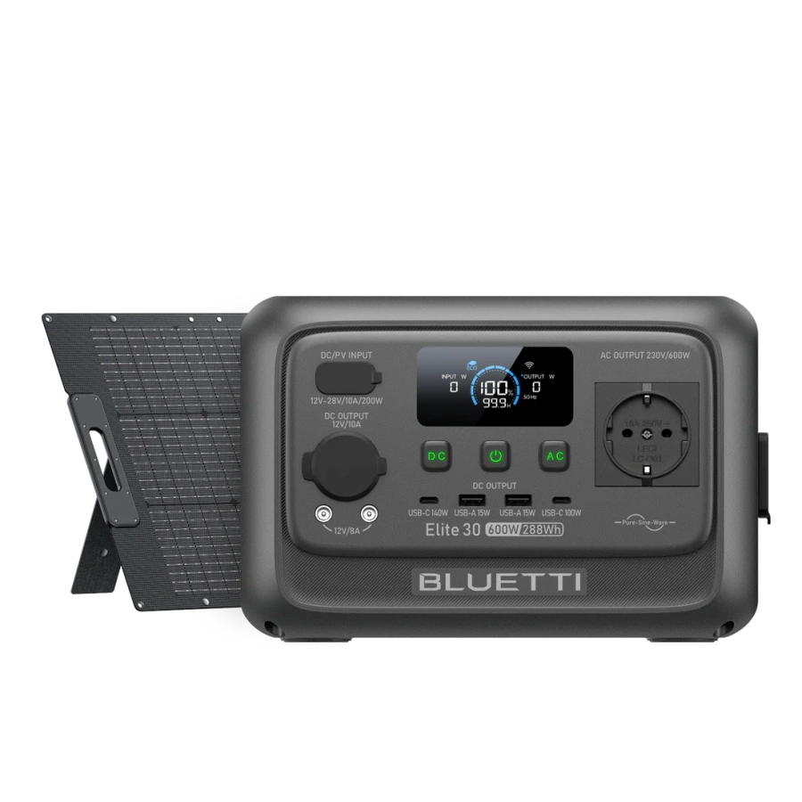 Портативна зарядна станція BLUETTI Elite 30 V2 | 600W 288Wh (P-EL30V2-EU-GY-BL-010)
