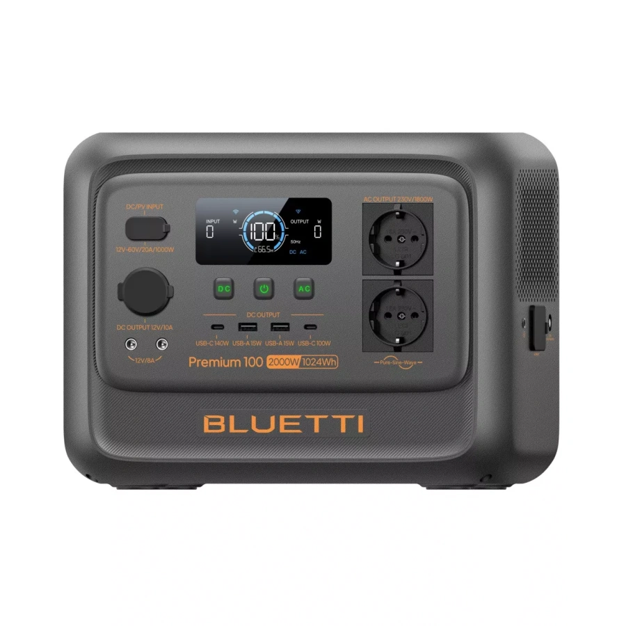 Портативна зарядна станція BLUETTI Premium 100 V2 | 1800W 1024Wh (PB931460)