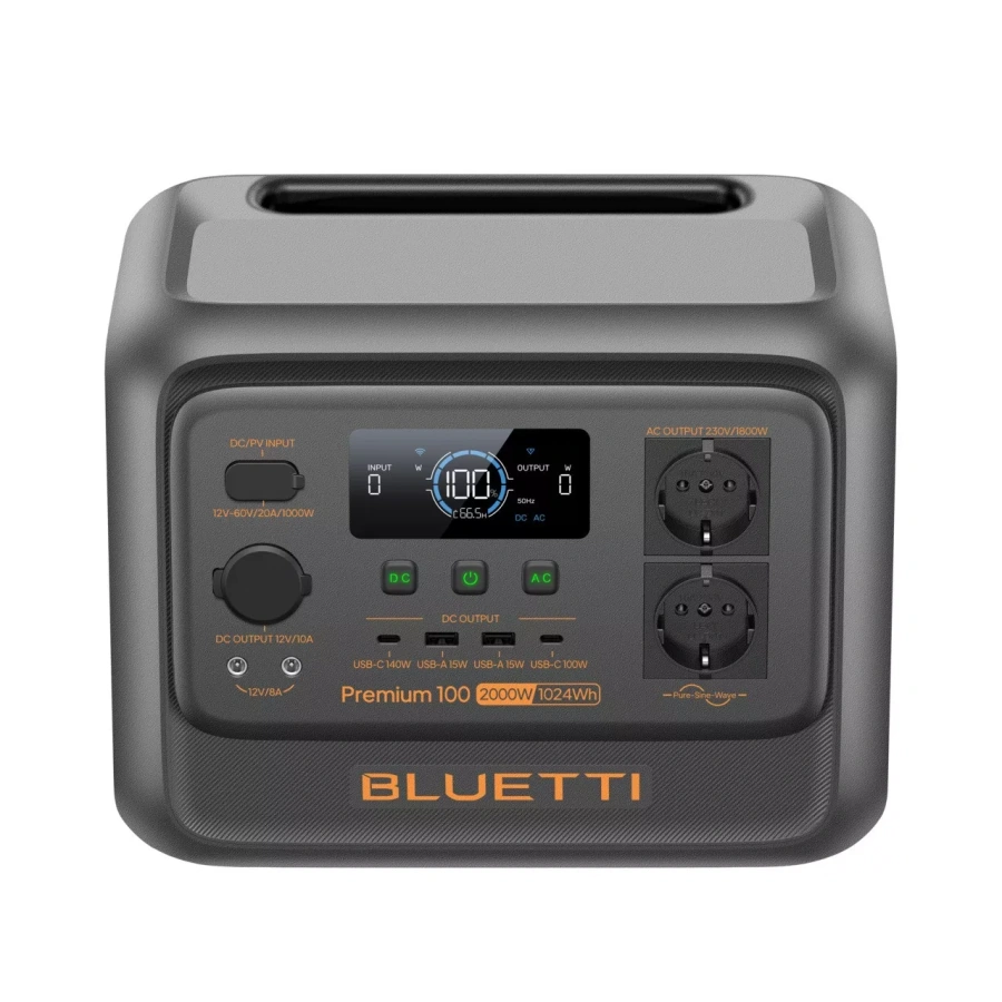 Портативна зарядна станція BLUETTI Premium 100 V2 | 1800W 1024Wh (PB931460)
