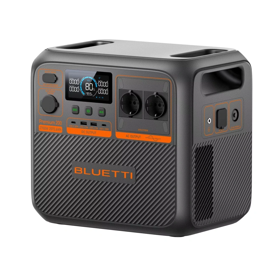 Портативна зарядна станція BLUETTI Premium 200 V2 | 2700W 2073.6Wh (P-PR200V2-EU-GY-BL-010)