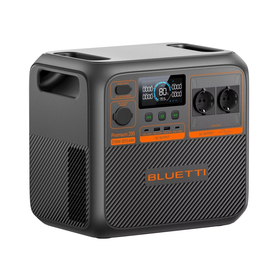 Портативна зарядна станція BLUETTI Premium 200 V2 | 2700W 2073.6Wh (P-PR200V2-EU-GY-BL-010)
