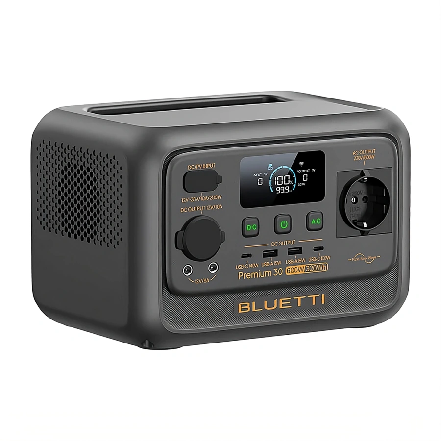 Портативна зарядна станція BLUETTI Premium 30 V2 | 600W 320Wh (P-PR30V2-EU-GY-BL-010)