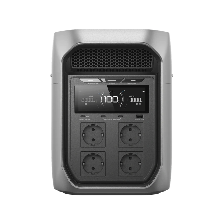 Портативна зарядна станція EcoFlow DELTA 3 Max Plus | 2048Wh 3000W (EFD3MP-EU-CBOX)