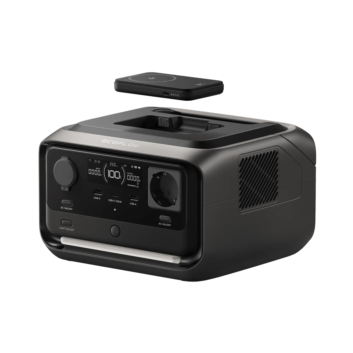 Портативна зарядна станція EcoFlow RIVER 3 Plus Wireless | 286Wh 600W (EFRIVER3PLUS-W-EU-CBOX)