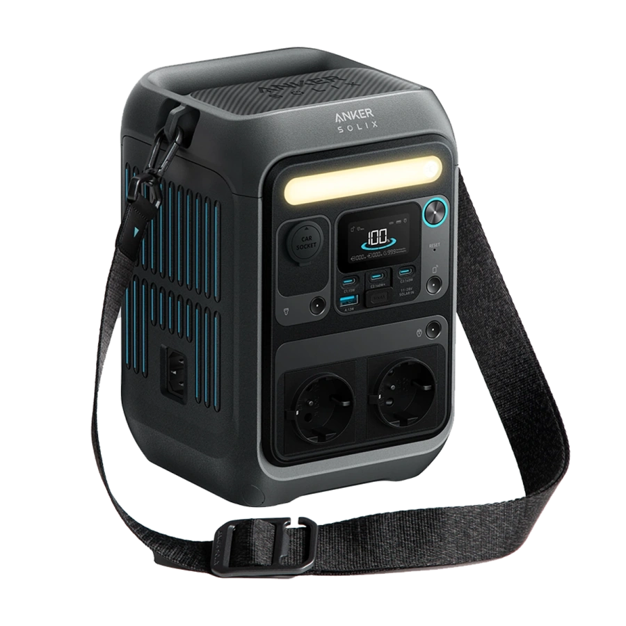 Портативна зарядна станція з ремінцем Anker SOLIX C300X | 288Wh 300W (A1723311)