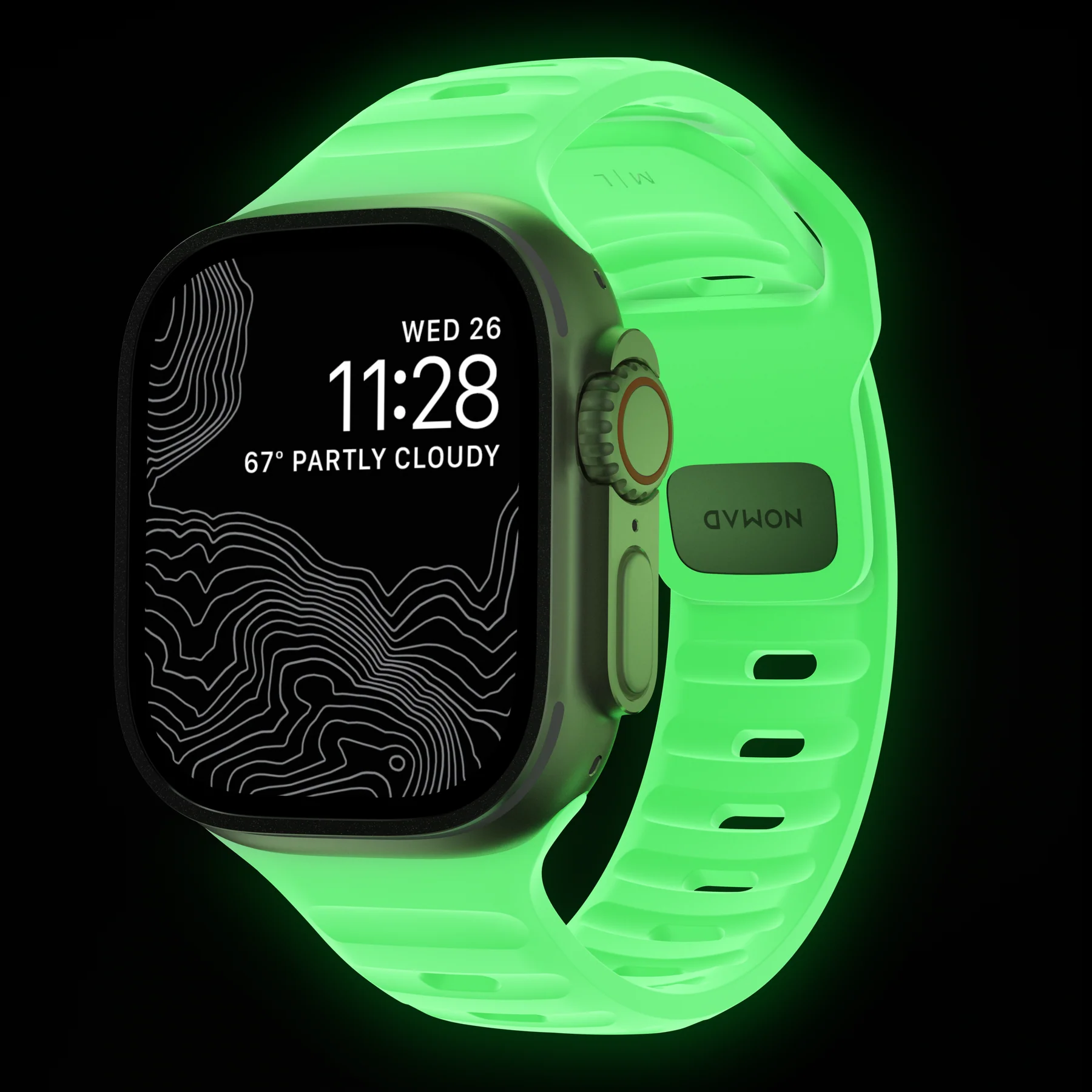 Ремінець NOMAD Sport Band для Apple Watch 42/44/45/46/49mm - Glow 2.0 (NM01580085)