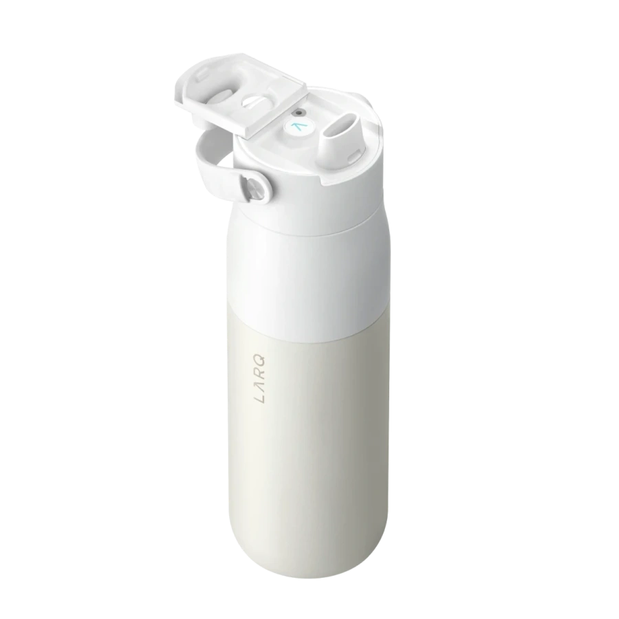 Розумна пляшка для води з функцією очищення LARQ Bottle PureVis 2 - 23 oz/680ml with Essential Bottle Filter - Granite White