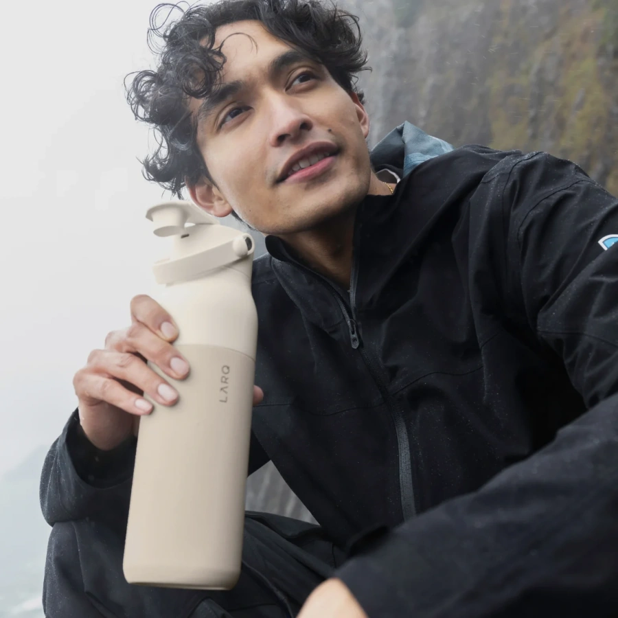 Розумна пляшка для води з функцією очищення LARQ Bottle PureVis 2 - 23 oz/680ml with Essential Bottle Filter - Mojave Dune