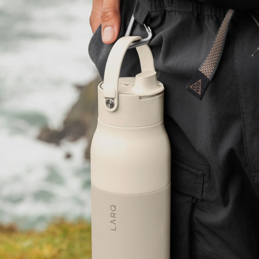 Розумна пляшка для води з функцією очищення LARQ Bottle PureVis 2 - 23 oz/680ml with Essential Bottle Filter - Mojave Dune