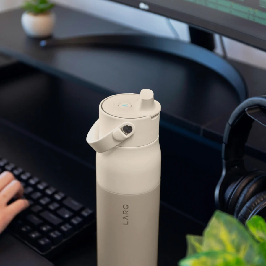 Розумна пляшка для води з функцією очищення LARQ Bottle PureVis 2 - 23 oz/680ml with Essential Bottle Filter - Mojave Dune