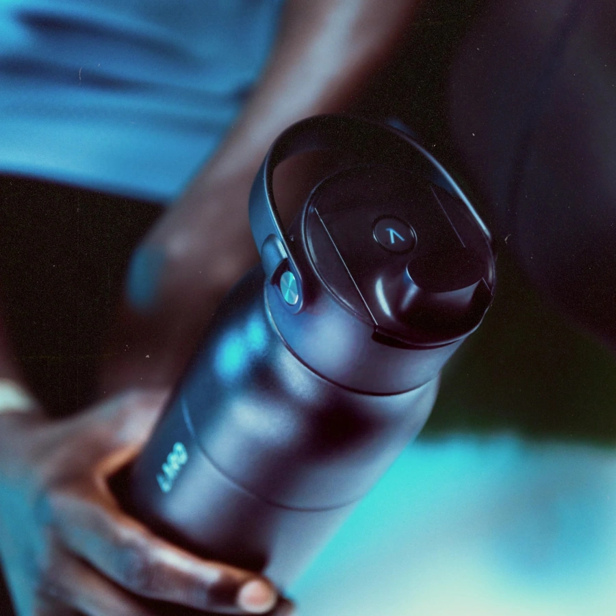 Розумна пляшка для води з функцією очищення LARQ Bottle PureVis 2 - 23 oz/680ml with Essential Bottle Filter - Obsidian Black