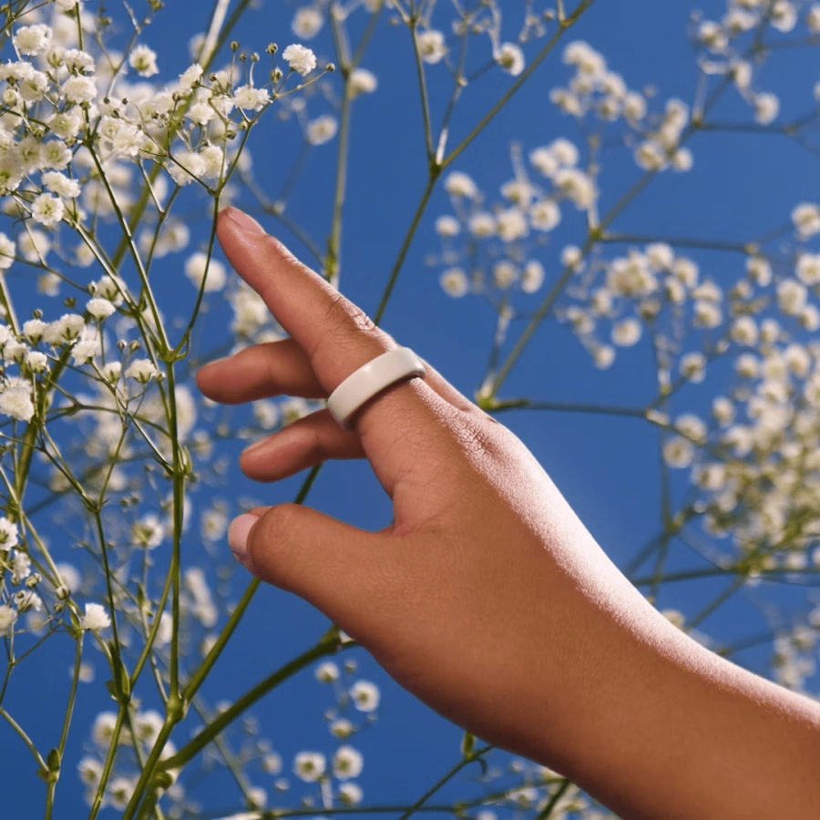 Умное кольцо Oura Ring 4 Ceramic Cloud - Size 7 (JZ90-57460-07)