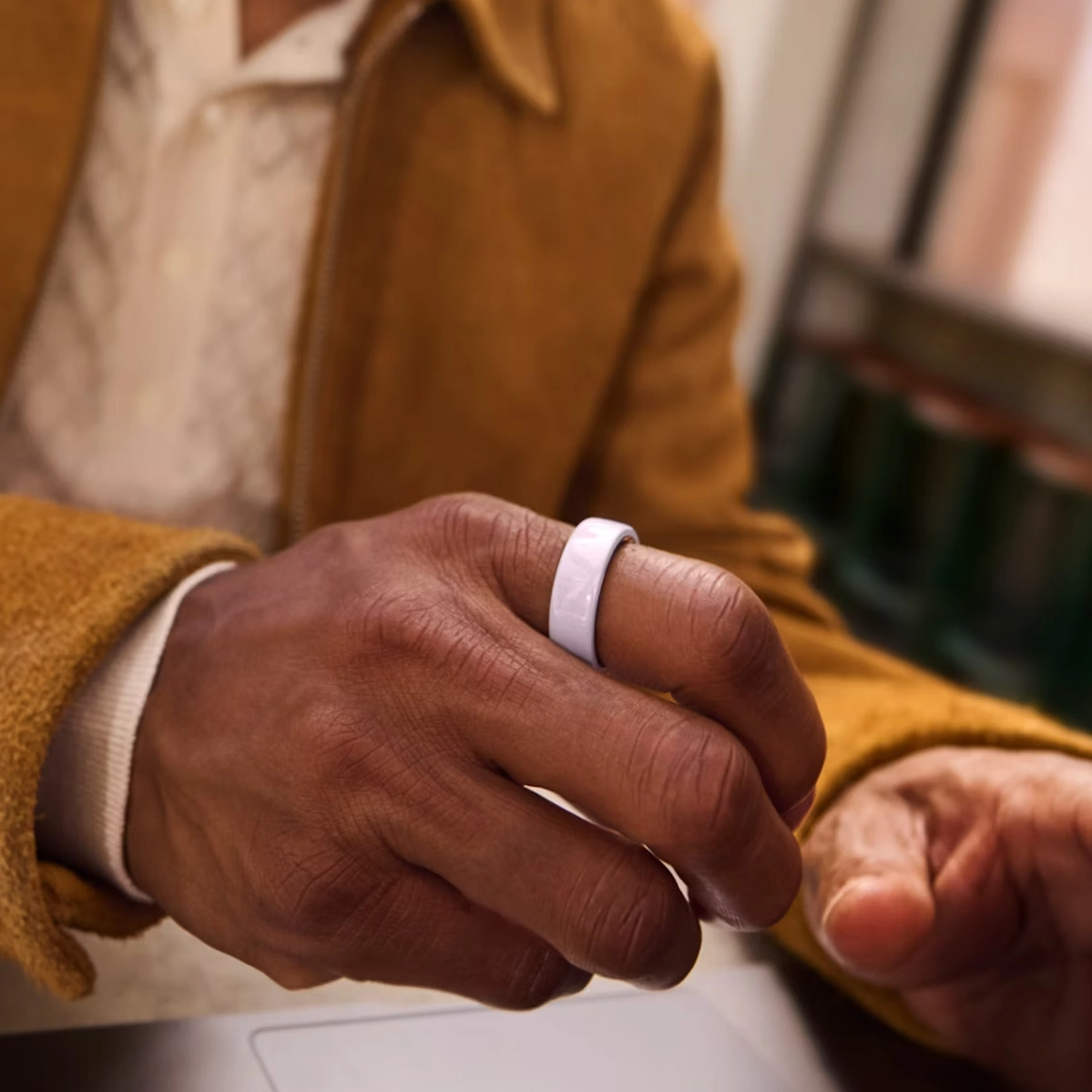 Розумне кільце Oura Ring 4 Ceramic Petal - Size 8 (JZ90-57459-08)