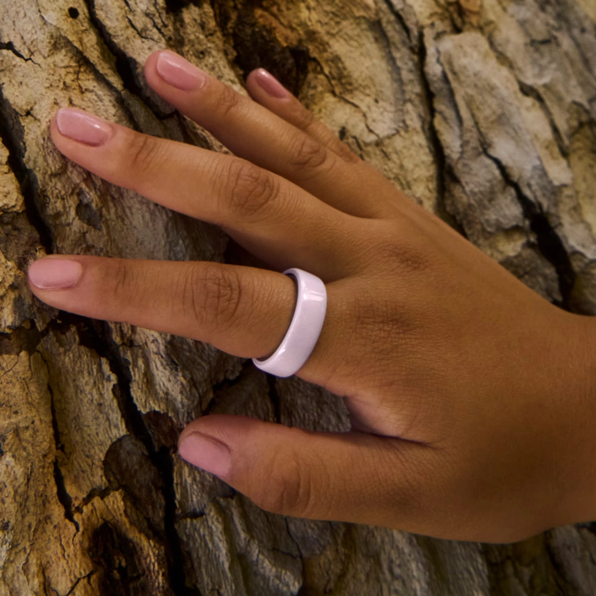 Розумне кільце Oura Ring 4 Ceramic Petal - Size 8 (JZ90-57459-08)