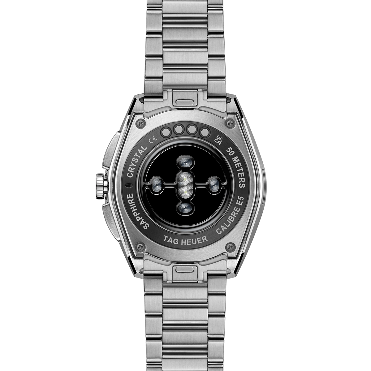 Смарт-часы TAG Heuer Connected Calibre E5 - 40 mm Steel Case with Silver Steel Bracelet (SBT8010.BA0002)