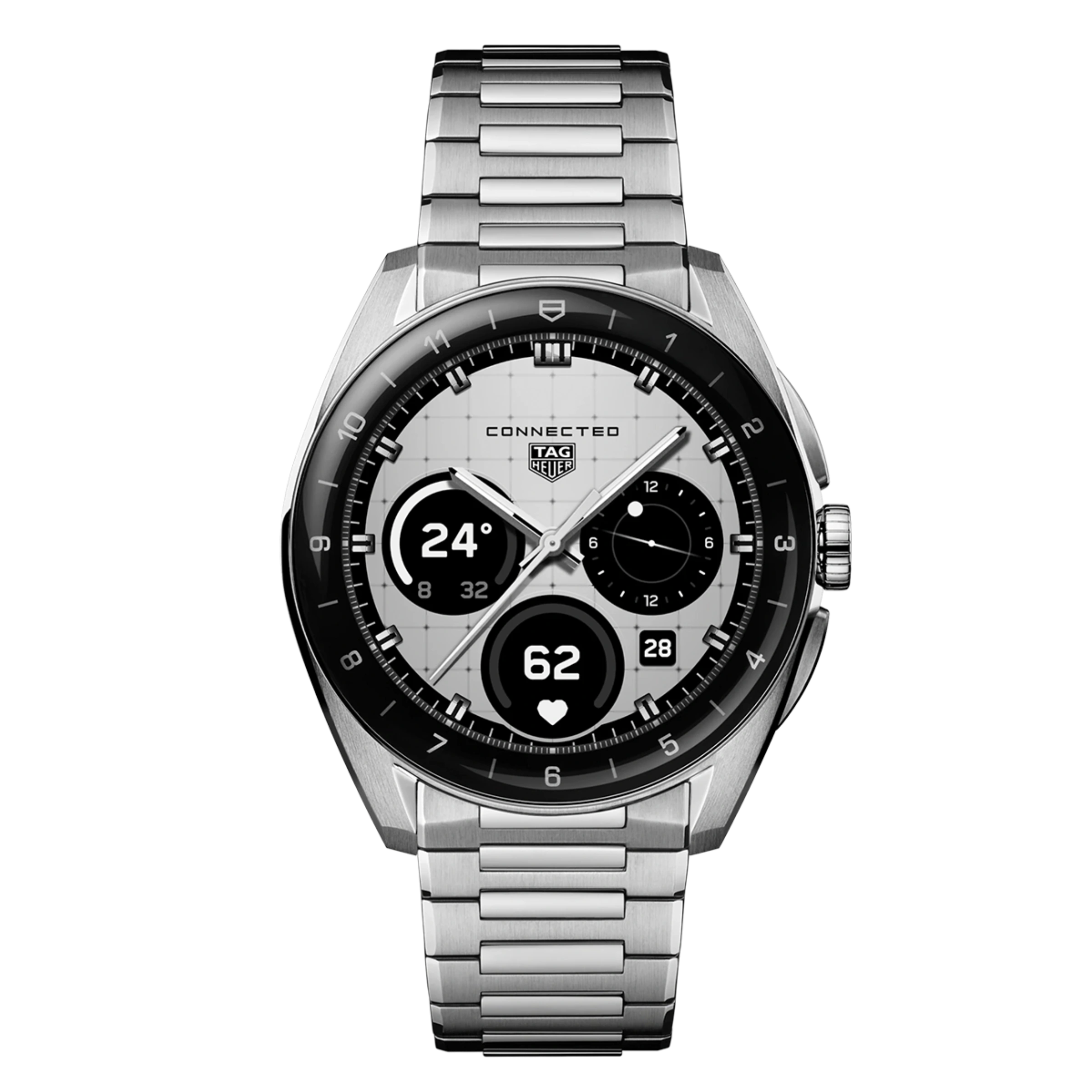 Смарт-часы TAG Heuer Connected Calibre E5 - 40 mm Steel Case with Silver Steel Bracelet (SBT8010.BA0002) Смарт-часы TAG Heuer Connected Calibre E5 - 40 mm Steel Case with Silver Steel Bracelet (SBT8010.BA0002)