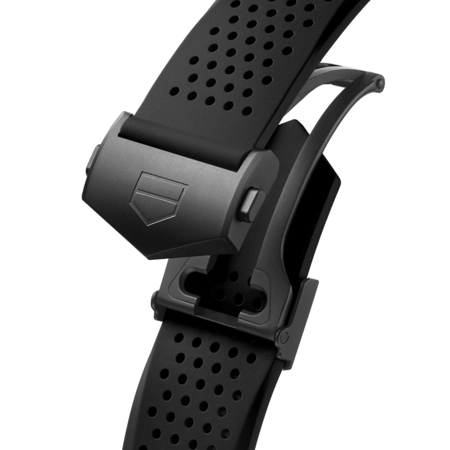 Смарт-годинник TAG Heuer Connected Calibre E5 - 45 mm Black DLC Grade 2 Titanium Case with Black Rubber Strap (SBT8A80.BT6293)