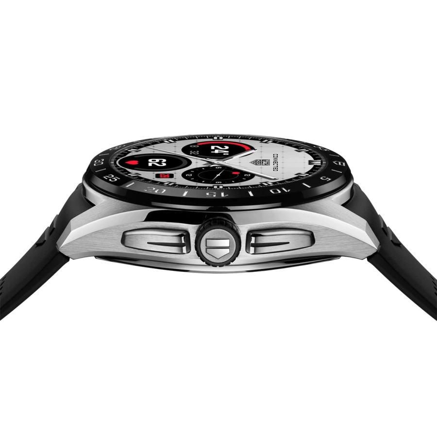 Смарт-годинник TAG Heuer Connected Calibre E5 - 45 mm Steel Case with Black Rubber Strap (SBT8A10.BT6292)