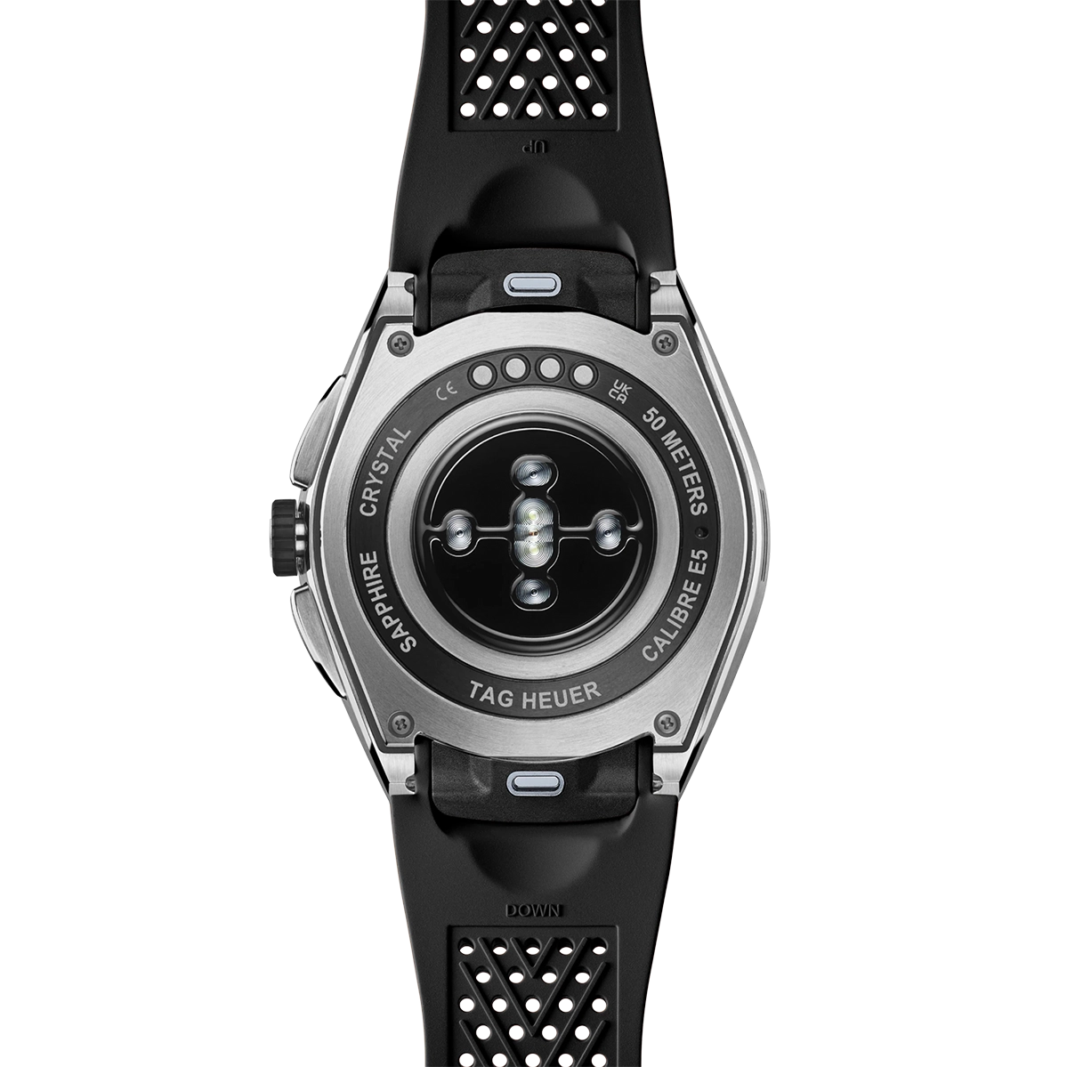Смарт-часы TAG Heuer Connected Calibre E5 - 40 mm Steel Case with Black Rubber Strap (SBT8010.BT0002)