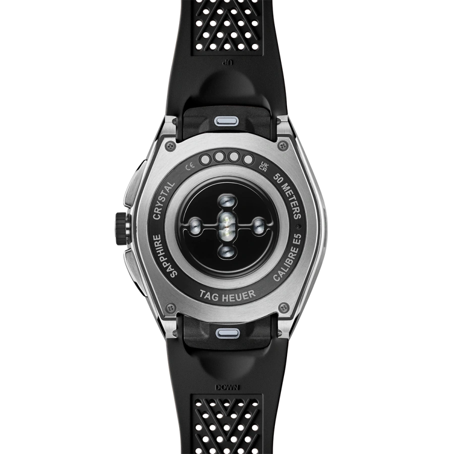 Смарт-годинник TAG Heuer Connected Calibre E5 - 45 mm Steel Case with Black Rubber Strap (SBT8A10.BT6292)