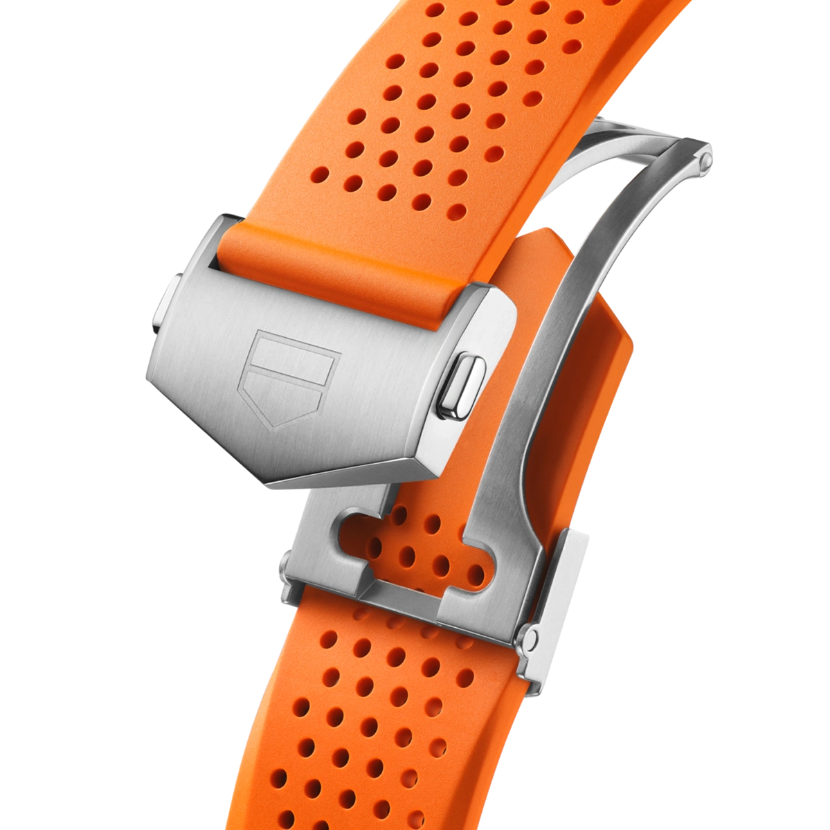 Смарт-часы TAG Heuer Connected Calibre E5 - 40 mm Steel Case with Orange Rubber Strap (SBT8010.BT0020)