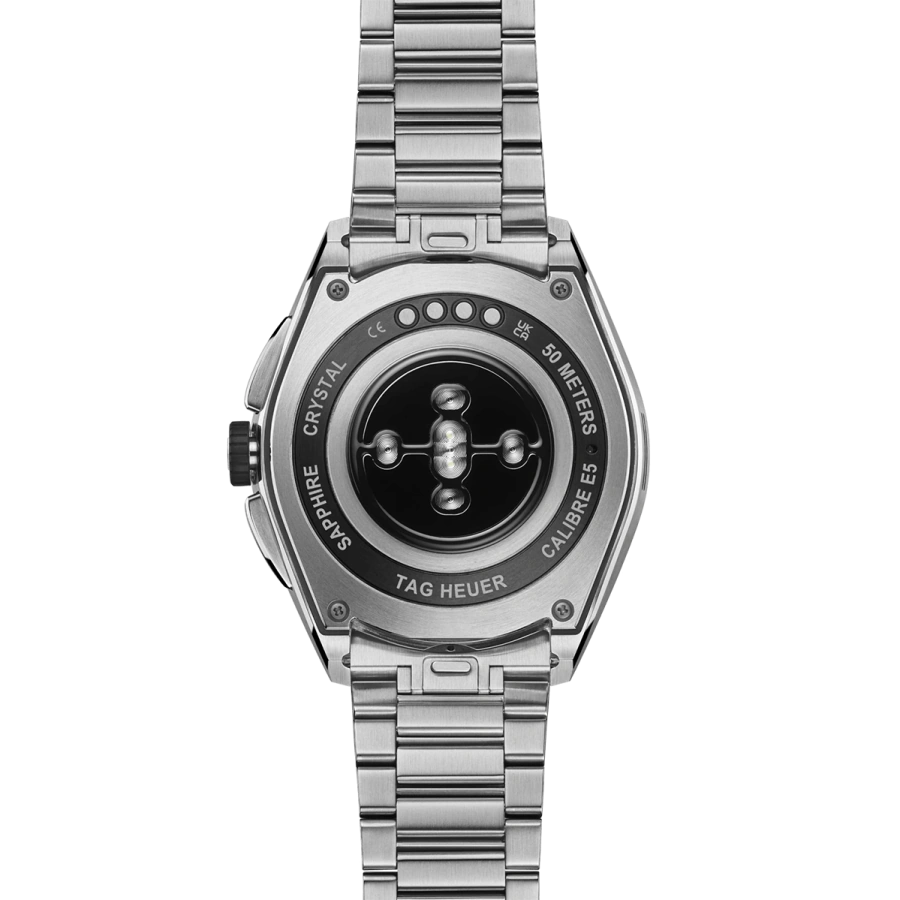 Смарт-годинник TAG Heuer Connected Calibre E5 - 45 mm Steel Case with Silver Steel Bracelet (SBT8A10.BA0003)