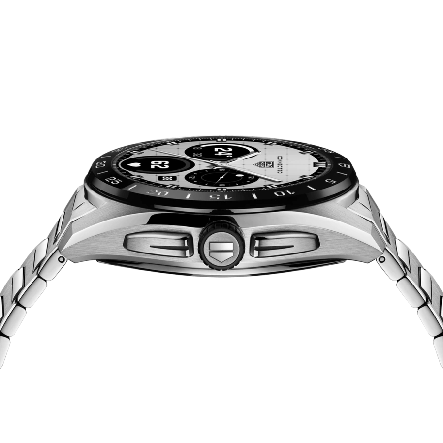 Смарт-годинник TAG Heuer Connected Calibre E5 - 45 mm Steel Case with Silver Steel Bracelet (SBT8A10.BA0003)