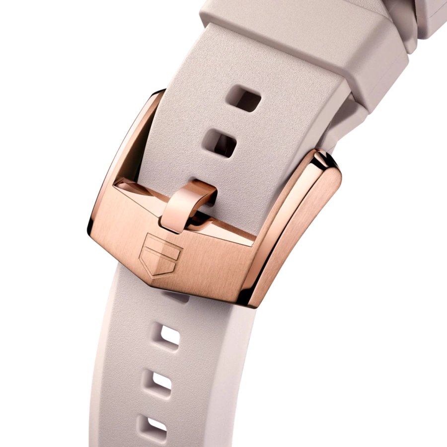 Смарт-годинник TAG Heuer Connected Calibre E5 Golden Bright Edition - 40 mm Rose Golden PVD Steel Case with Pink Rubber Strap (SBT8011.BT0036)