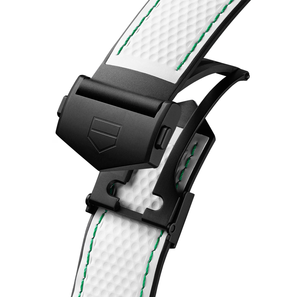 Смарт-часы TAG Heuer Connected Calibre E5 Golf Edition - 45 mm Black DLC Grade 2 Titanium Case with White & Black Rubber Strap (SBT8A81.EB0335)