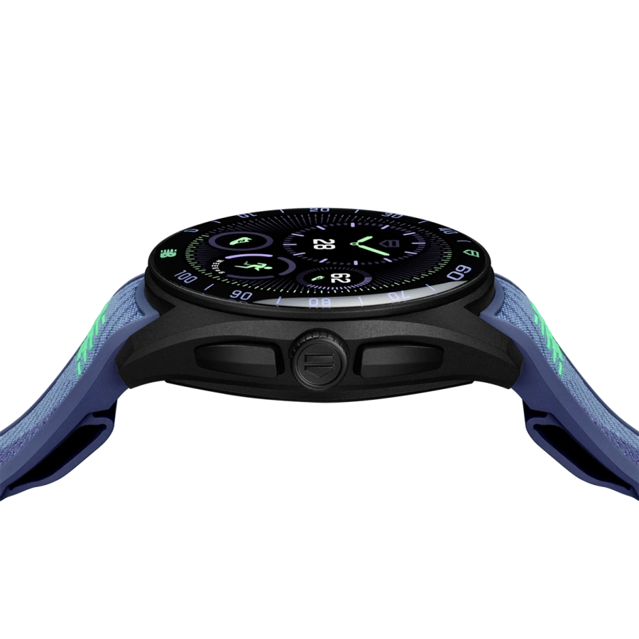Смарт-годинник TAG Heuer Connected Calibre E5 New Balance Edition - 40 mm Black DLC Grade 2 Titanium Case with Multicolor Rubber Strap (SBT8082.EB0394)