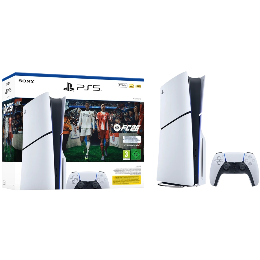 Стационарная игровая приставка Sony PlayStation 5 Slim Blu-Ray 1TB - EA SPORTS FC 26 Bundle (1000049854)