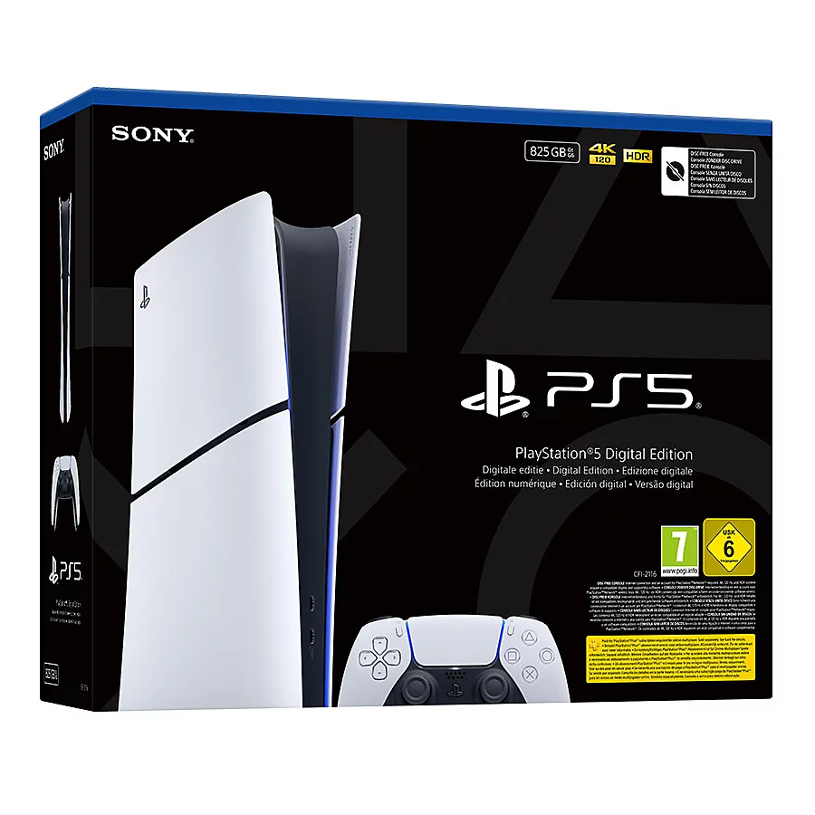 Стаціонарна ігрова приставка Sony PlayStation 5 Slim Digital Edition 825GB (CFI-2116)