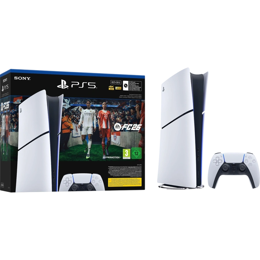 Стационарная игровая приставка Sony PlayStation 5 Slim Digital Edition 825GB - EA SPORTS FC 26 Bundle (1000049864)